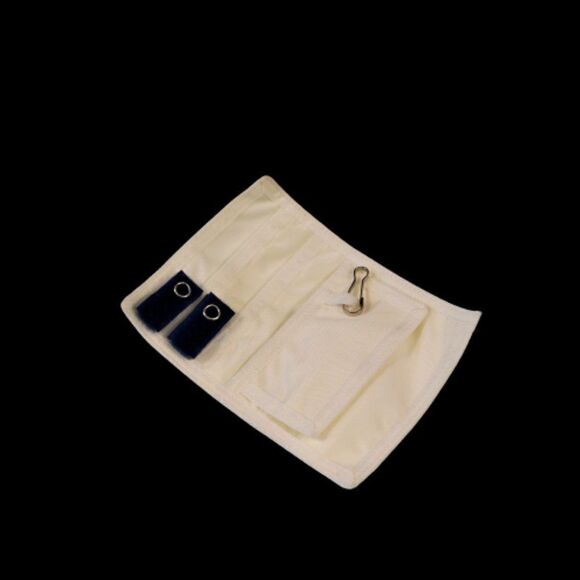 Pocket Pal Medical Instrument Organizer Pocket Protector White w Royal Blue Tabs - Picture 1 of 5